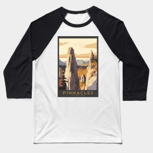 Pinnacles National Park Travel Poster Baseball T-Shirt